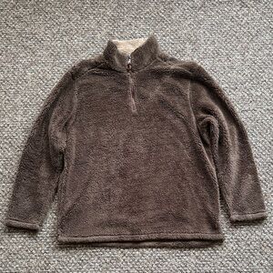 True Grit Men's Chocolate Zip-Up Sweater